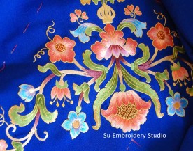 custom embroidered fabric service