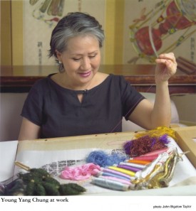 A Painter with Needles - The Artistry of Korean Embroiderer Young Yang Chung