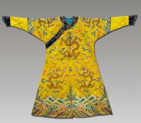 silk hand embroidered dragon robe for chinese emperors