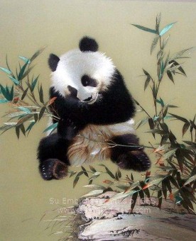 Chinese Silk Embroidery Panda