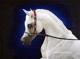 Horses in Chinese Silk Embroidery Art