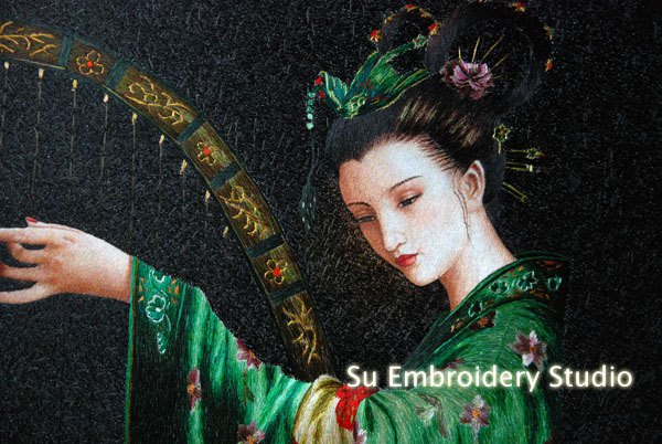 2-silk-embroidery-lady-with-harp-4