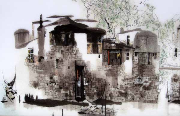suzhou water town silk embroidery