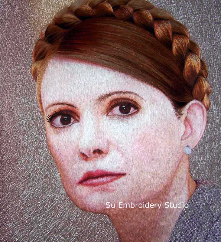 Masterpiece custom embroidery portrait