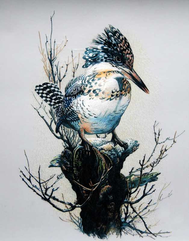 hoopoe bird chinese silk embroidery