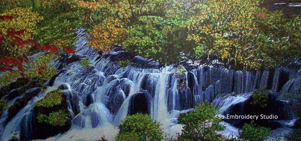 landscape chinese silk embroidery 