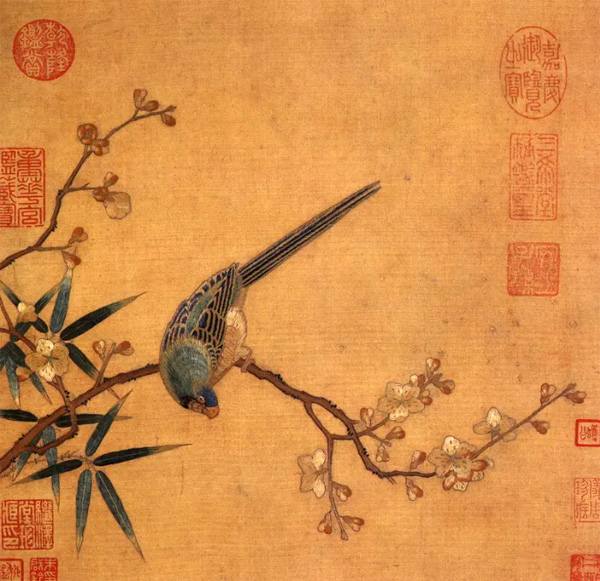 chinese silk embroidery painting in the song dynasty