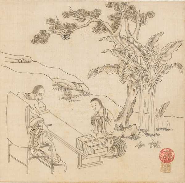 chinese silk embroidery arhat